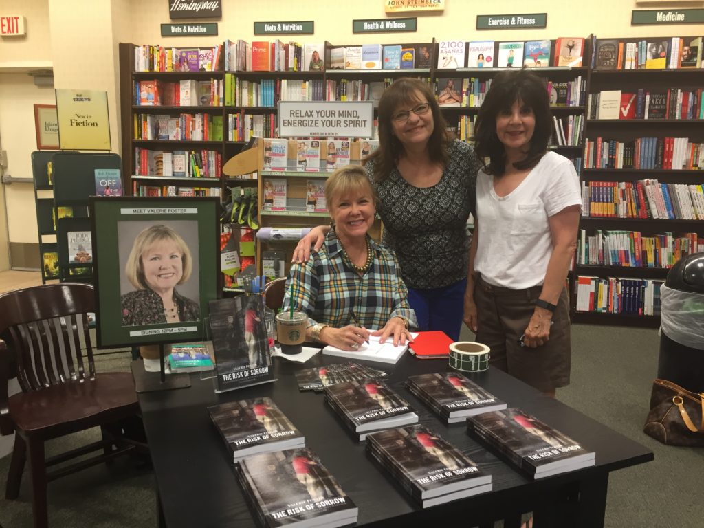 Friends, Kari Bowman and Linda Abbott at Barnes & Noble book-signing